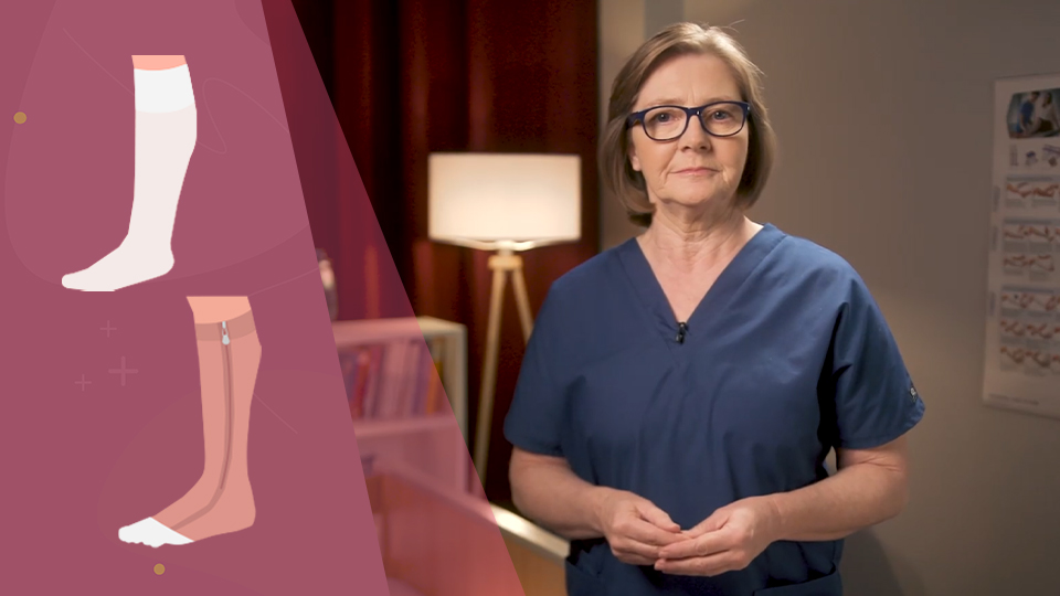 Vorschaubild zum Kurs: Kompressionsstrumpf-Varianten in der Praxis: so werden sie angelegt