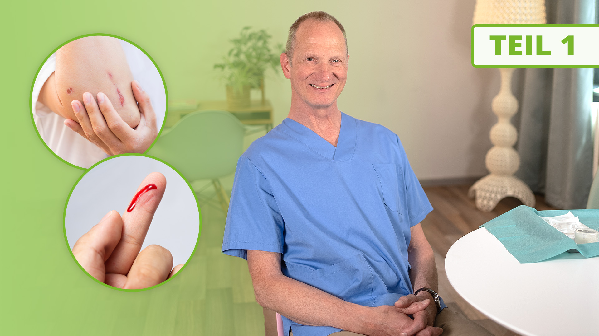 Vorschaubild zum Kurs: Alltagswunden Teil 1: Akute Wunden, Bissverletzungen und Dermatologische Wunden