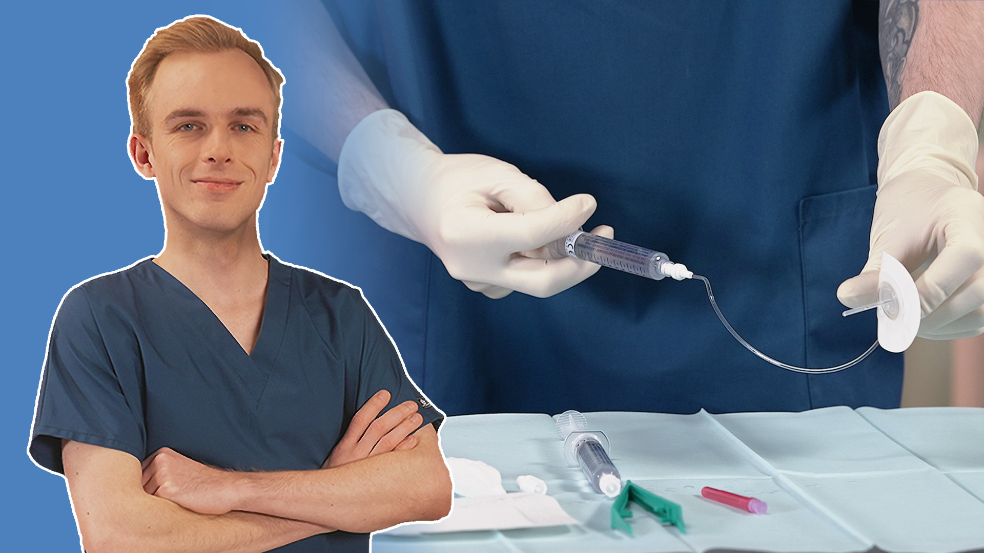 Vorschaubild zum Kurs: Vorbereitung eines sterilen Arbeitsplatzes für die Portversorgung