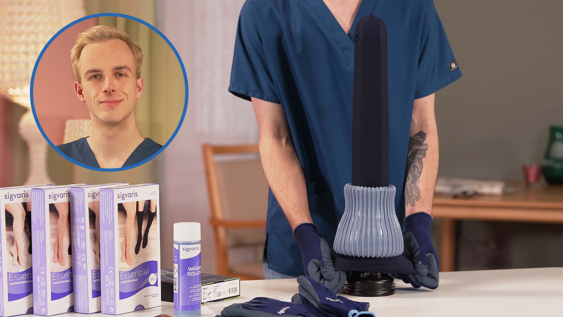 Vorschaubild zum Kurs: Anziehhilfe (Doff Nʹ Donner) für medizinische Kompressionsstrümpfe