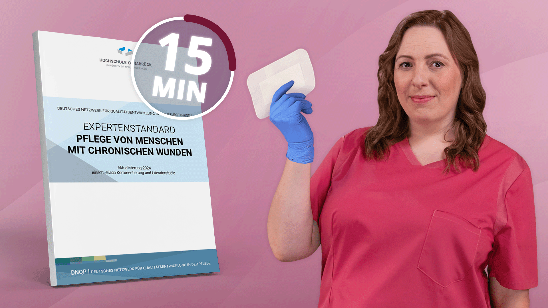 Vorschaubild zum Kurs: 15-Minuten: Expertenstandard Pflege von Menschen mit chronischen Wunden
