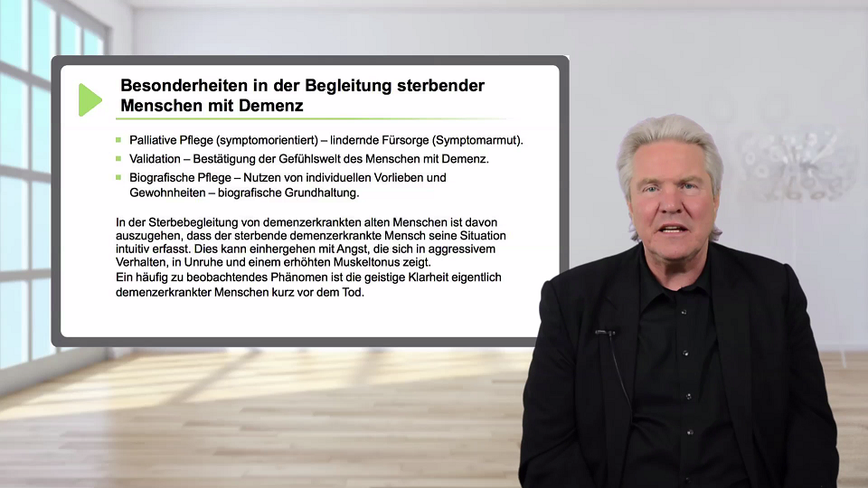 Vorschaubild zum Kurs: Begleitung Sterbender - Besonderheiten von Menschen mit Demenz