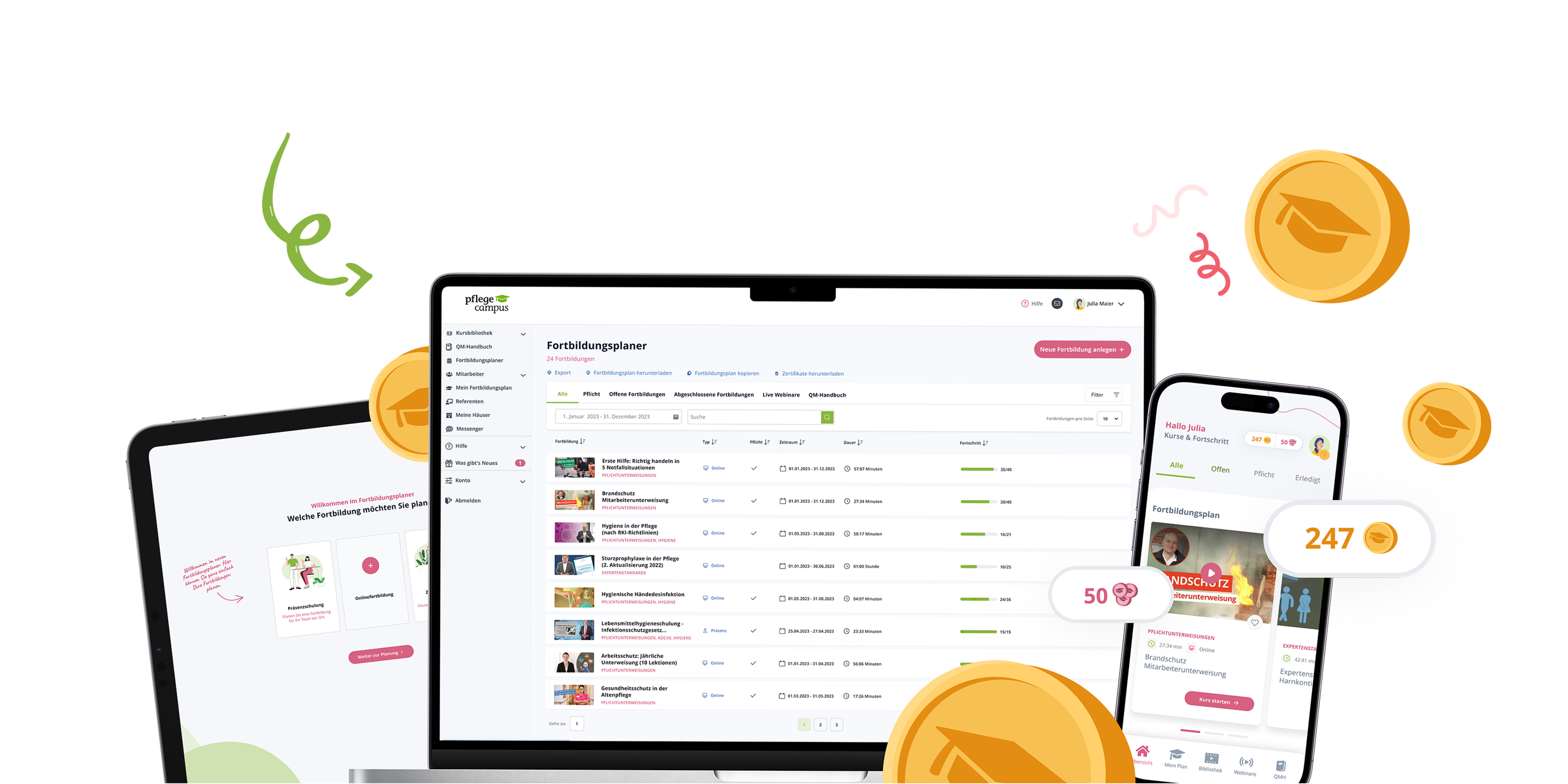 Pflegecampus auf einer Messeveranstaltung